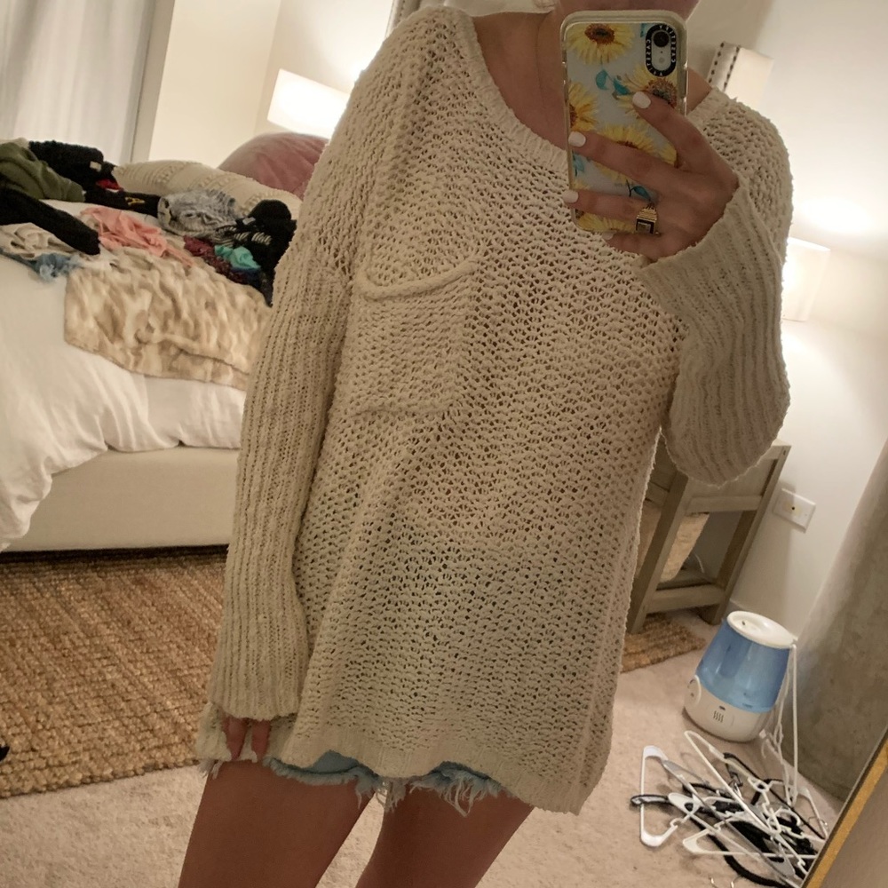 Roxy Good Day Sunshine Cotton Sweater